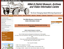 Tablet Screenshot of milletmuseum.ca